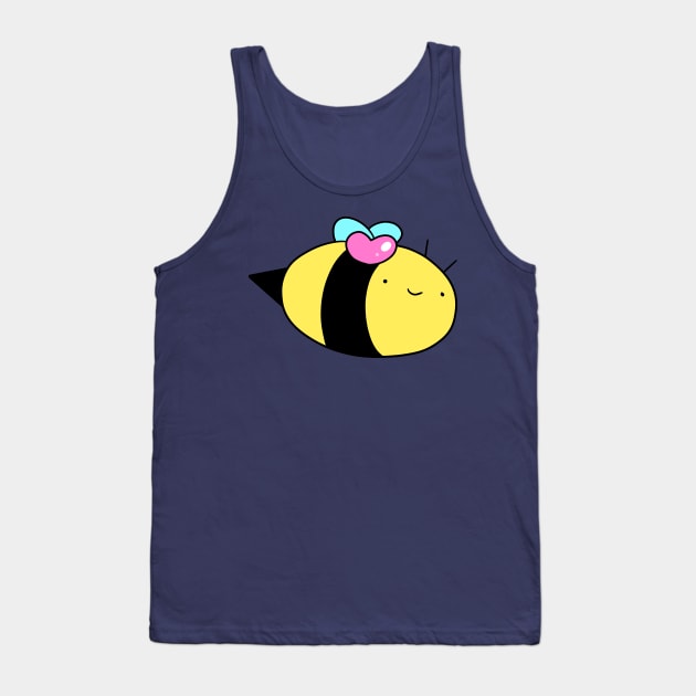 Pink Heart Bumblebee Tank Top by saradaboru